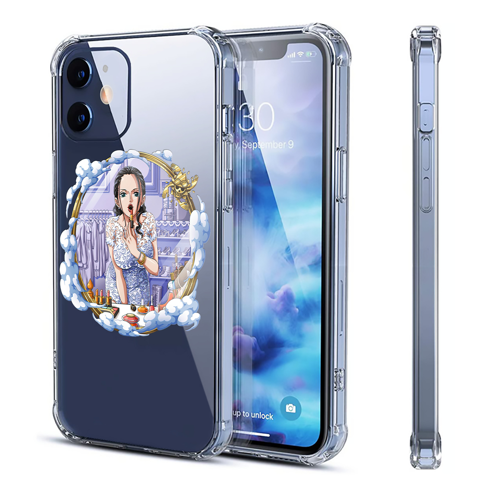 （画像用） ワンピース ニコ・ロビン ONE PIECE Nico Robin 【iPhone 12シリーズ対応】透明スマホケース（クリアソフトケース）